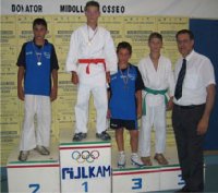 Mancino Daniele, Medaglia d'Argento, e Saverese Pierluigi, Medaglia di Bronzo Kg. 46 Esordienti  - Torneo Città di Messina 2004