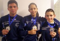 D'Auria Gabriele, Medaglia d'Argento Kg. 66 JU/SE Bufano Erika, Medaglia D'oro Kg. 57 Cadette Rosati Fabio, Medaglia D'Argento Kg. 46 Cadetti